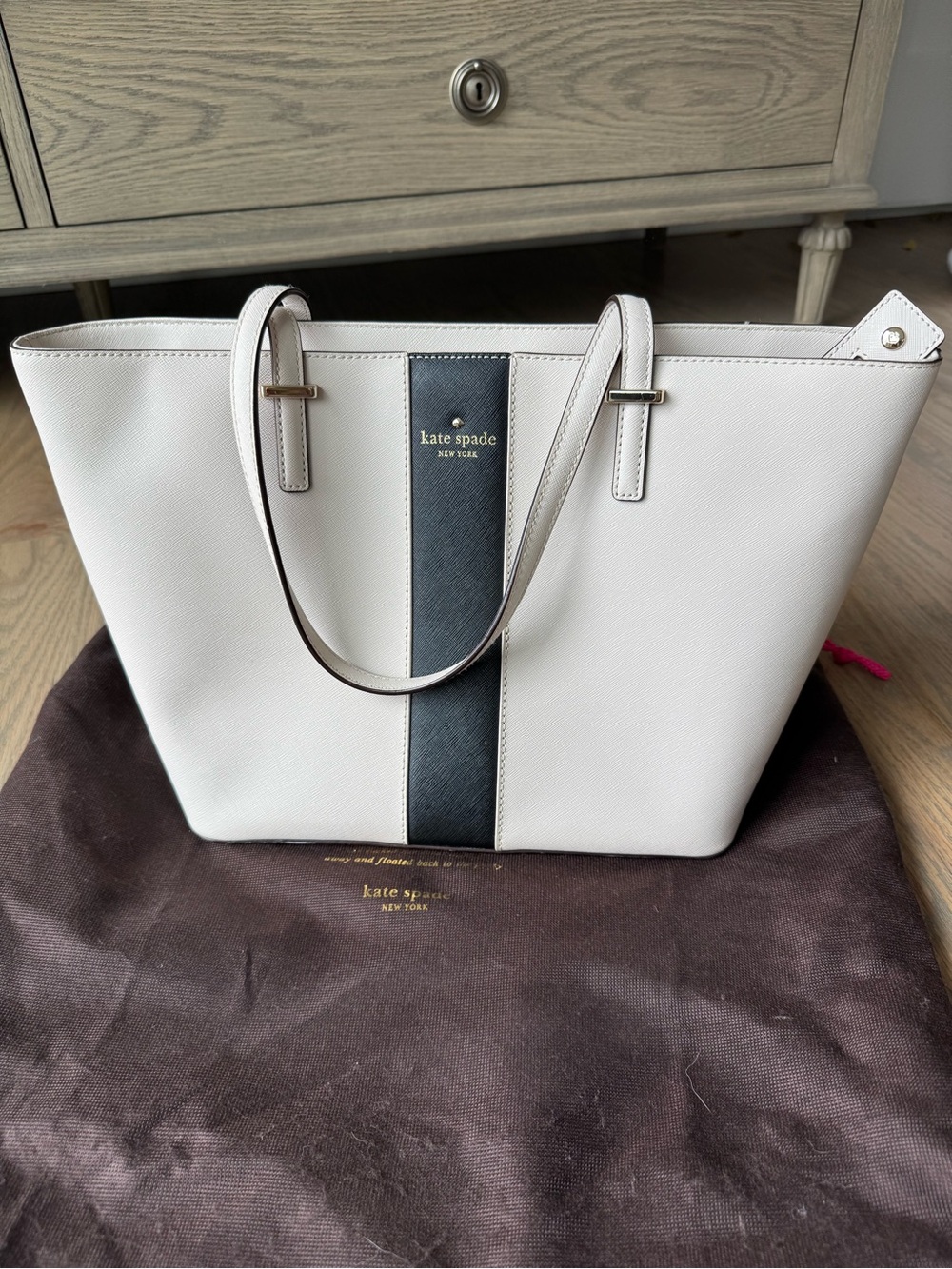 kate spade cedar street racing stripe harmony tote